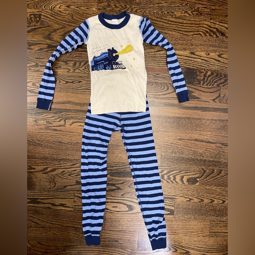 Hanna Andersson Polar Express Pajamas kids size 10